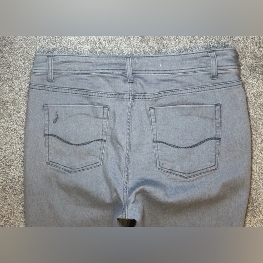 Joules Jeans Womens UK 12 US 8 Gray Skinny Leg Stretch Denim Monroe 30x31 - Picture 5 of 9